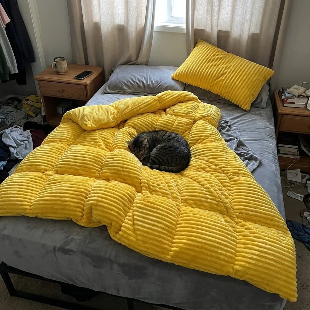 Morning bed with the Hibernest Velvet Set Morning bed with the Hibernest Velvet Set